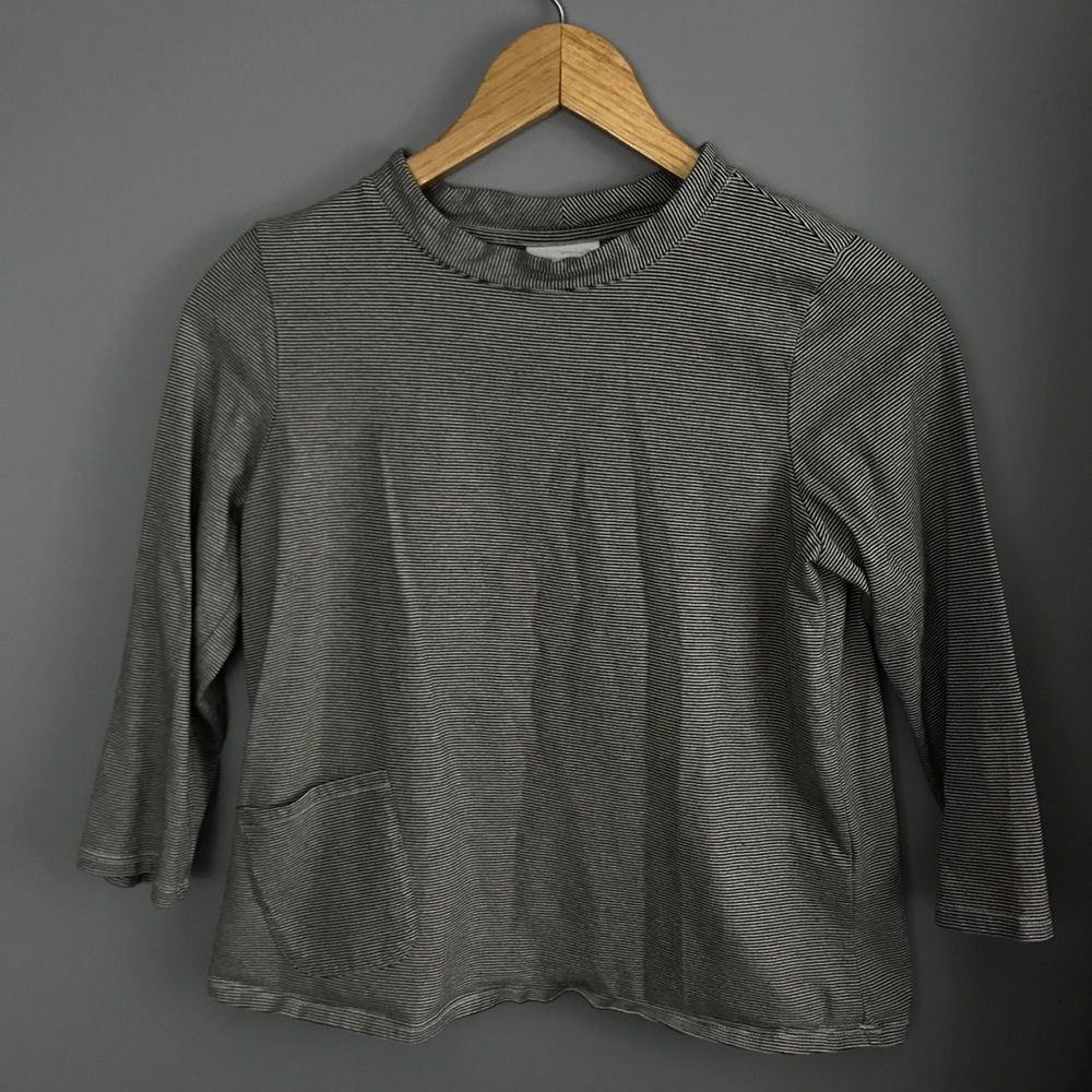 J. Jill pureJill Striped Mock Neck Top